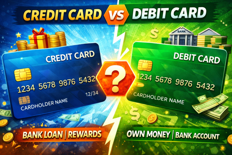 Credit card vs debit card